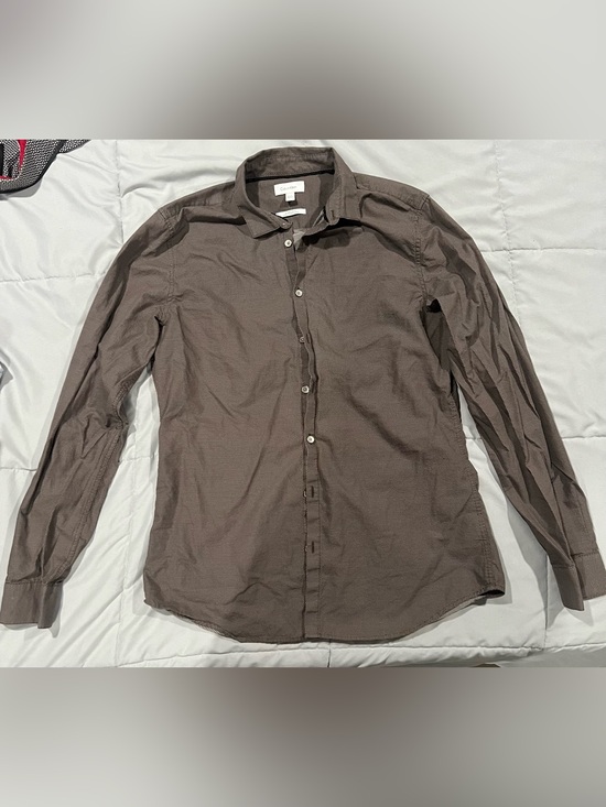 Calvin Klein Other - Calvin Klein Men's Long Sleeve Dress Shirt in Dark Brown